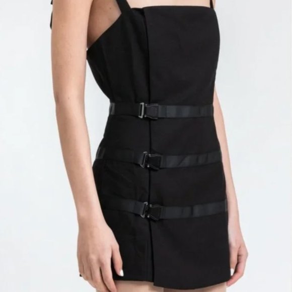 NWT Danielle Guizio mini wrap buckle dress size medium - Picture 2 of 3